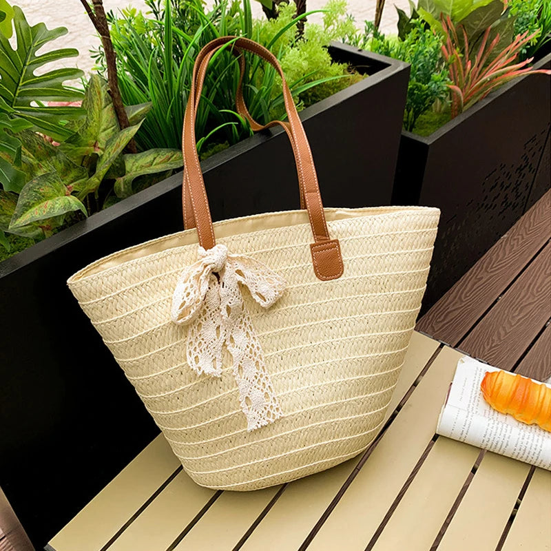 Bow & Tide Woven Beach Bag