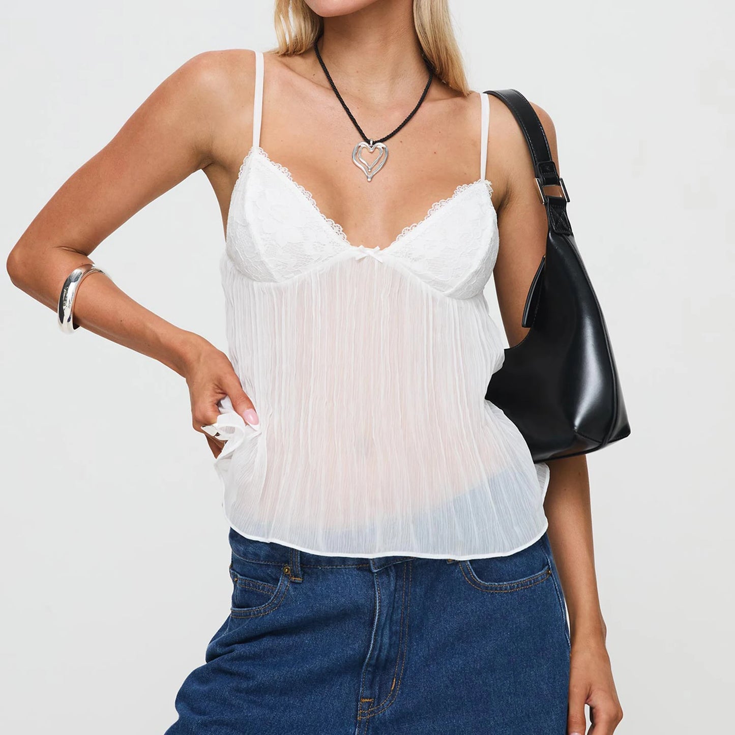 Wavemist Lace Tank
