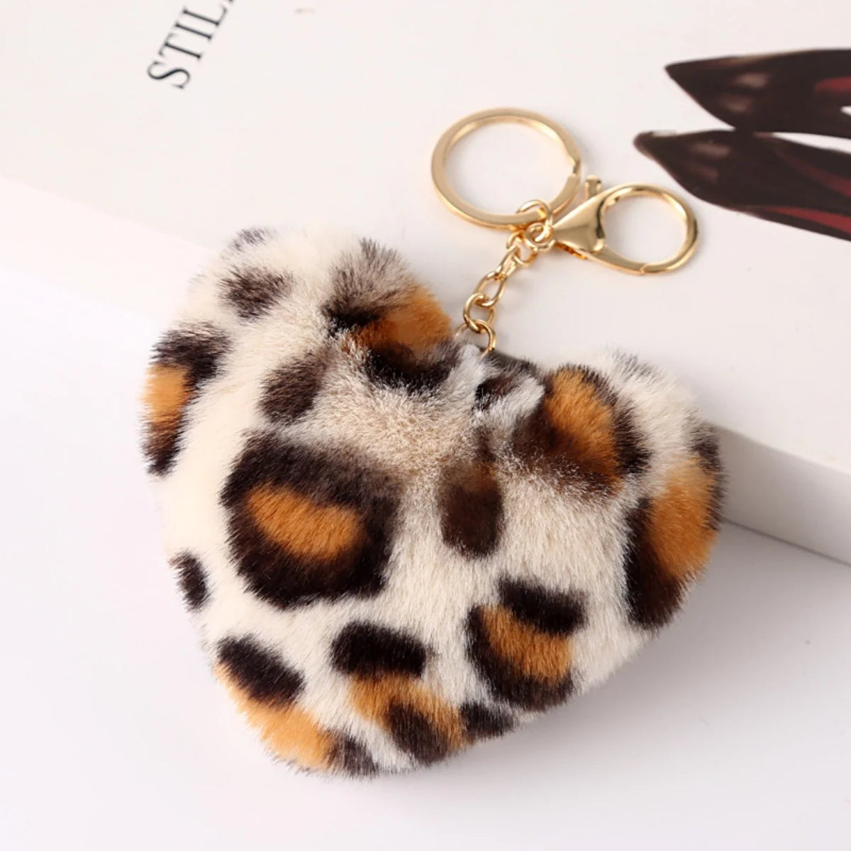 Heart Plush Keychain