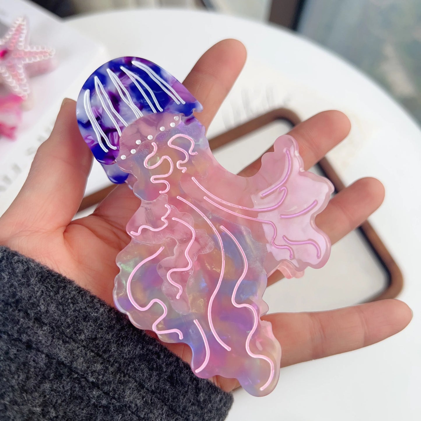 Sea Animal Claw Hair Clips
