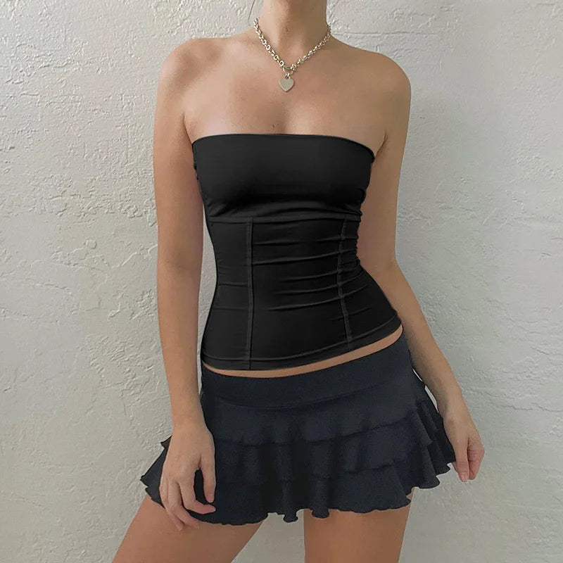 Sweet Cinch Corset Tube Top