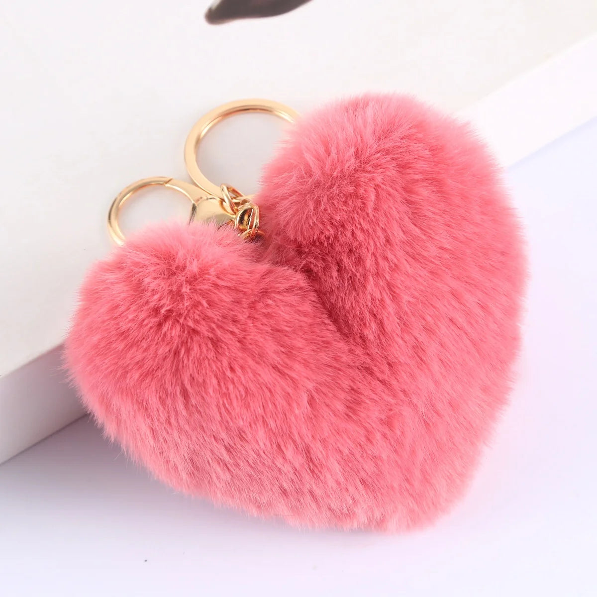 Heart Plush Keychain