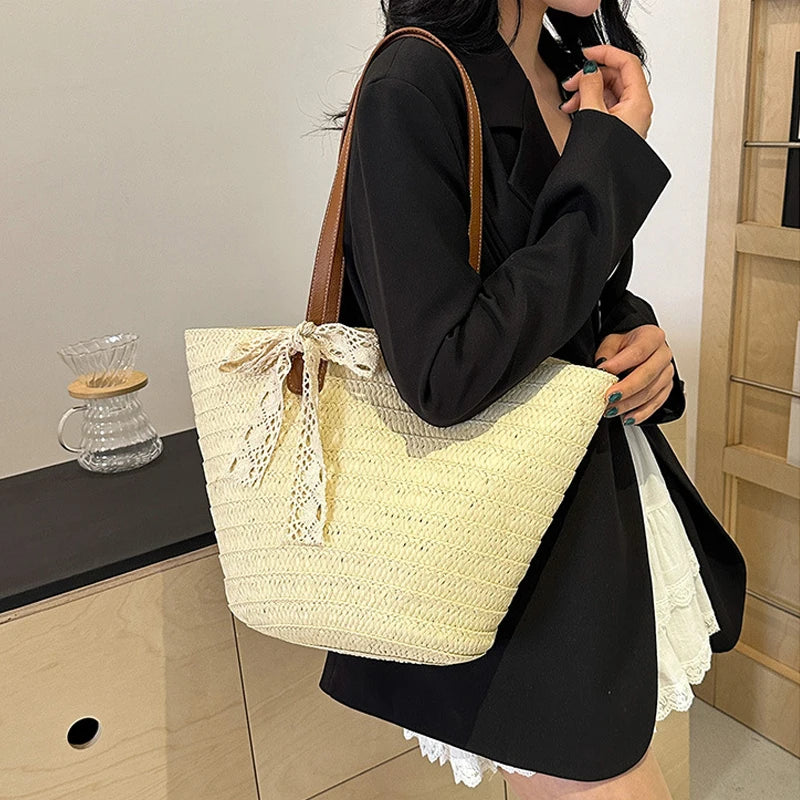Bow & Tide Woven Beach Bag