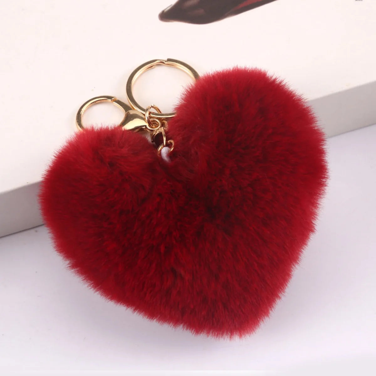 Heart Plush Keychain
