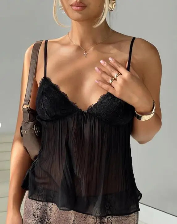 Wavemist Lace Tank