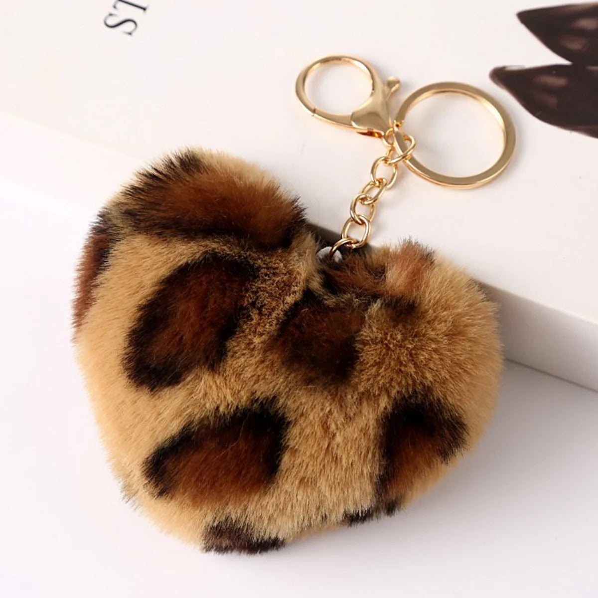 Heart Plush Keychain