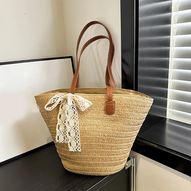 Bow & Tide Woven Beach Bag