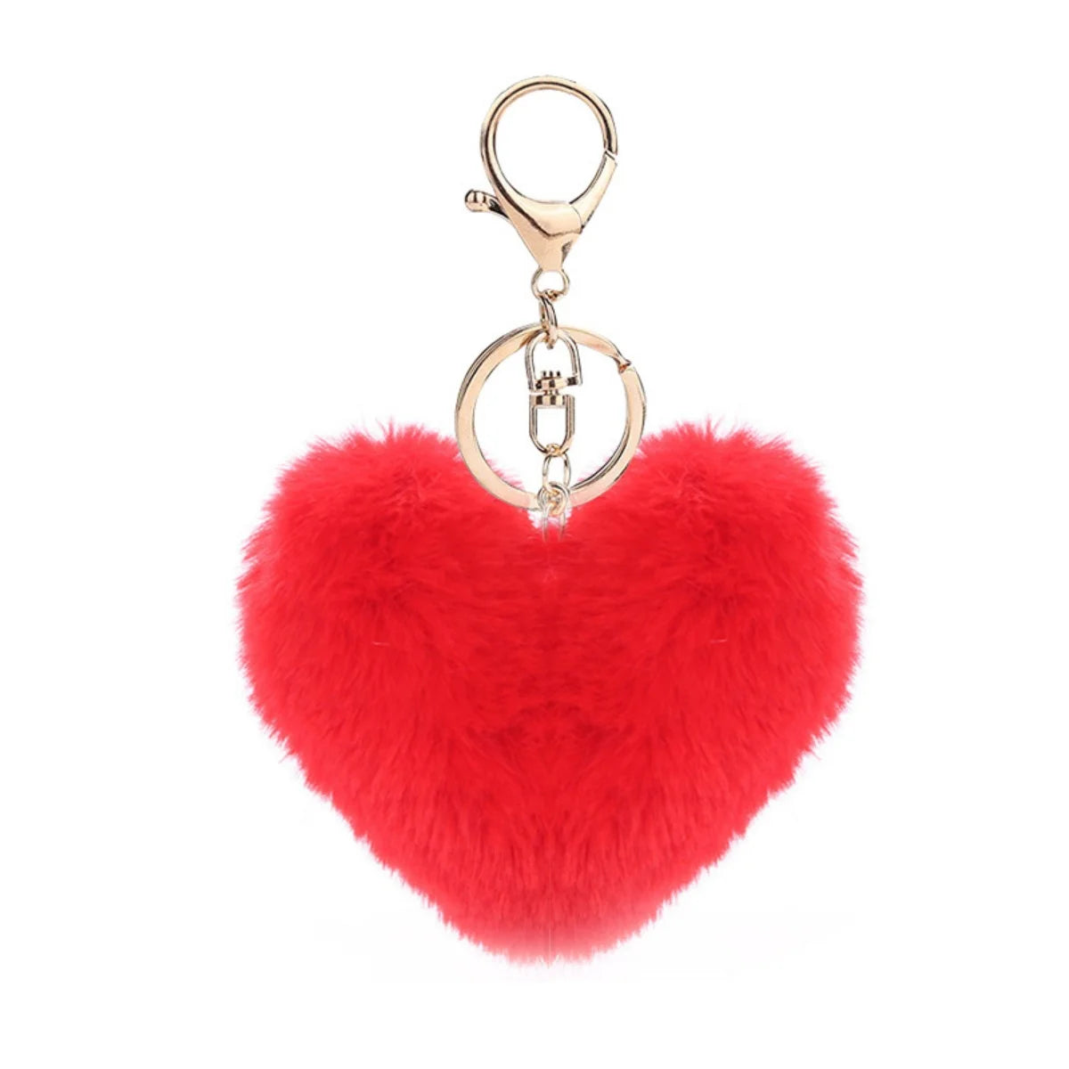 Heart Plush Keychain