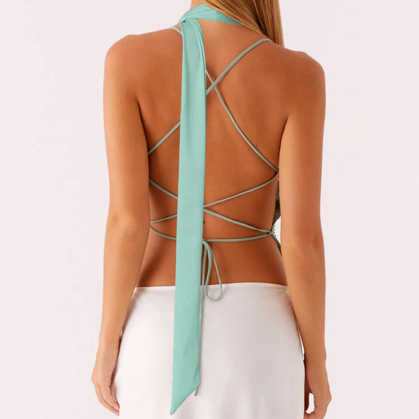 Beach Bling Tank with Scarf