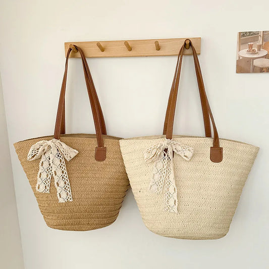 Bow & Tide Woven Beach Bag