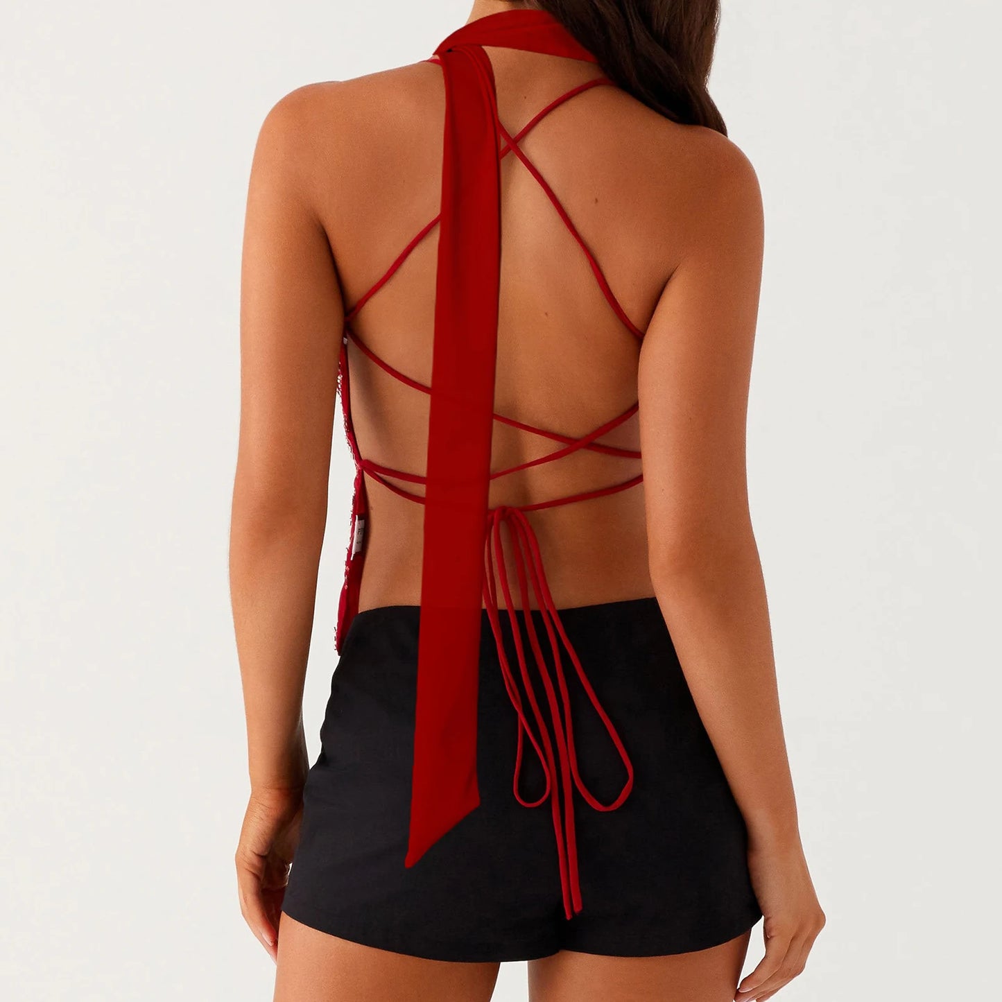 Beach Bling Tank with Scarf